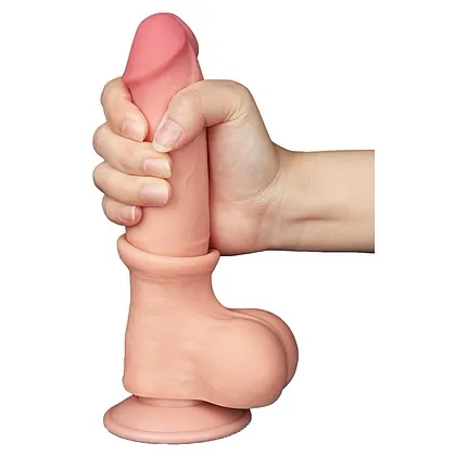 LoveToy Sliding Skin Dildo 20 cm Realist Nude