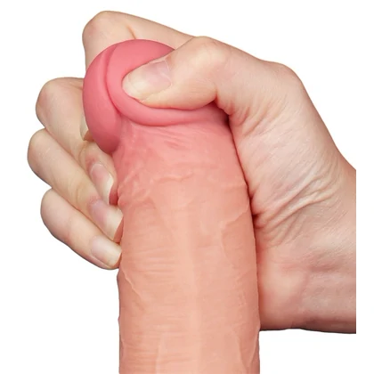 LoveToy Sliding-Skin Realist 20.8 cm Ø4 cm - Ventuză