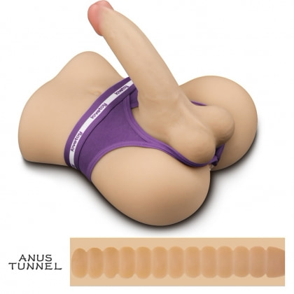 Lovetoy Streetgirls #15 — Dildo Flexibil, Tunel Texturat