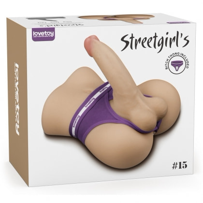 Lovetoy Streetgirls #15 — Dildo Flexibil, Tunel Texturat