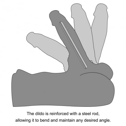 Lovetoy Streetgirls #15 — Dildo Flexibil, Tunel Texturat