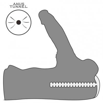 Lovetoy Streetgirls #15 — Dildo Flexibil, Tunel Texturat