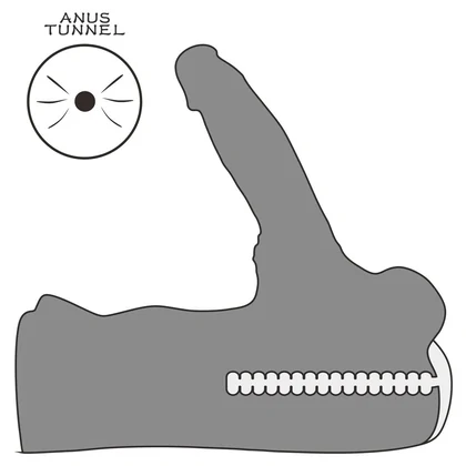 Lovetoy Streetgirls #15 — Dildo Flexibil, Tunel Texturat