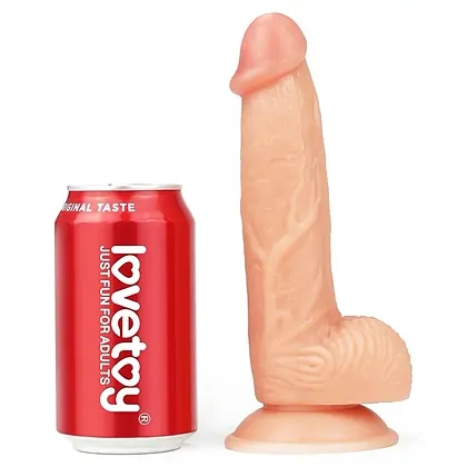 Lovetoy Ultra Soft Dude Dildo Realist 20 cm cu Ventuză