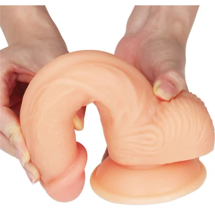 Lovetoy Ultra Soft Dude Dildo Realist 20 cm cu Ventuză