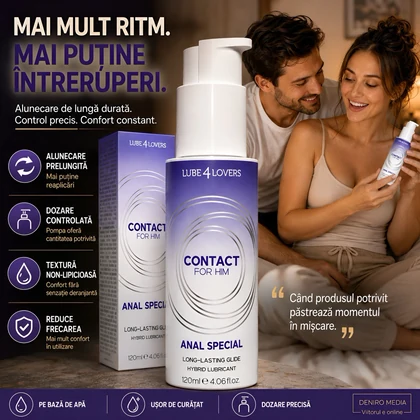 Lubrifiant Anal Hibrid 120 ml Alunecare Lungă