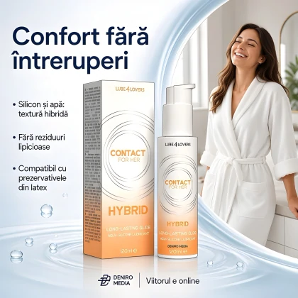 Lubrifiant Anal Hibrid cu Alunecare Durabilă 120 ml