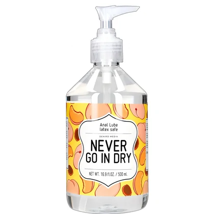 Lubrifiant Anal pe Bază de Apă Never Go In Dry 500 ml