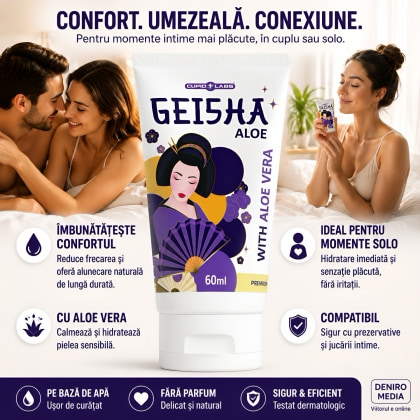 Lubrifiant Cupid Labs Geisha Aloe Hidratant 60 ml