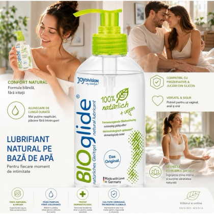 Lubrifiant Vegan Joy Division BioGlide fără Parfum 500 ml