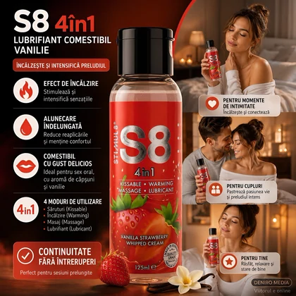 Lubrifiant S8 4-in-1 Dessert Vanilie 125ml