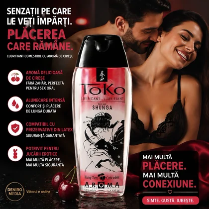 Lubrifiant Shunga Aromă Cireșe 165 ml