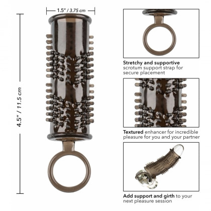 Manșon Penis Pleasure Enhancer Gri