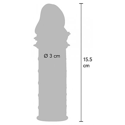 Manșon Penis Power Stud Sleeve Stimulare Parteneră Gri