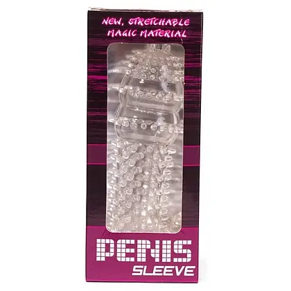 Manșon Pentru Penis Cu Striații Transparent