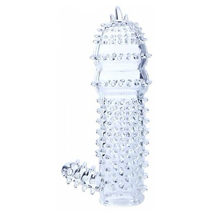 Manșon Pentru Penis Cu Striații Transparent