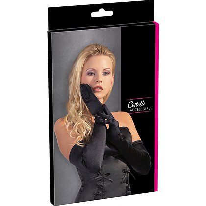 Mănuși Satin Gloves Negru