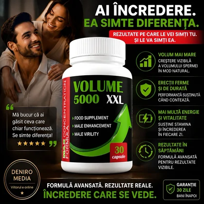 Mărire Volum Spermă Și Îmbunătățire Erecție 5000 XXL 30capsule
