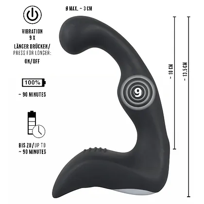 Masator Prostată Rebel Reîncărcabil Negru