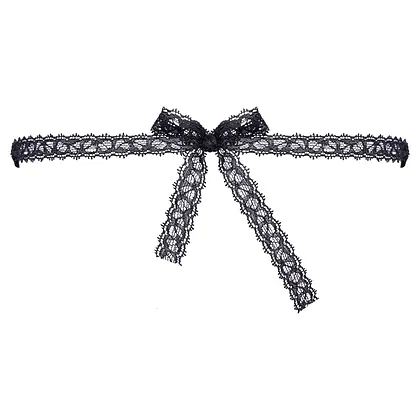 Masca Brodată Elegantă Cottelli Collection Unisize Negru