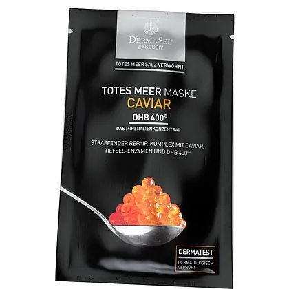 Mască de față cu caviar, regenerare și hidratare, Dermasel, 12 ml