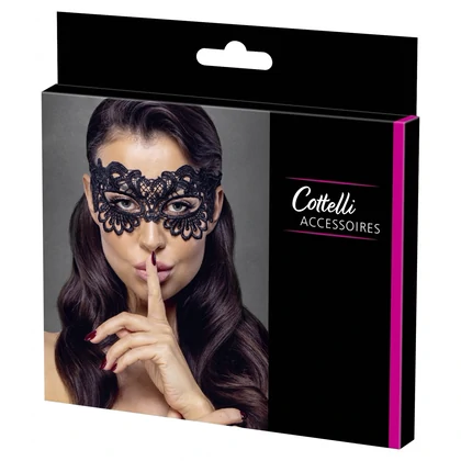 Mască Elegantă Cottelli Negru XS-L
