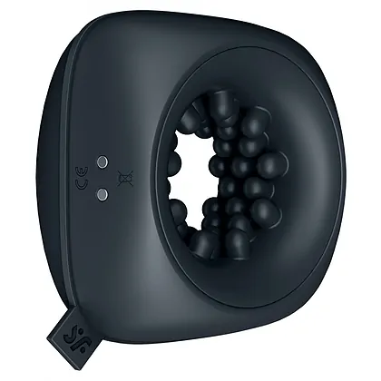 Masturbator Cu Vibratii Ring Stroker Negru