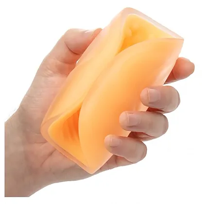 Masturbator Dual Grip Portocaliu