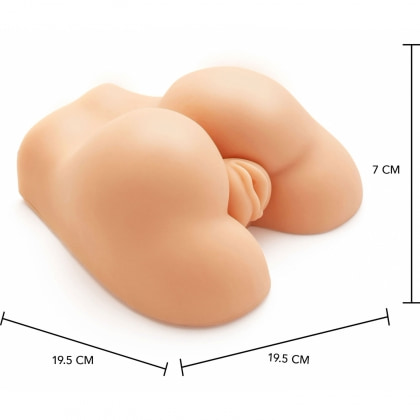 Masturbator Fund Mare Vibrating cu Două Orificii