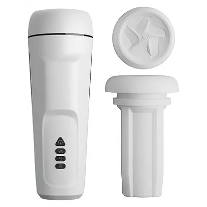 Masturbator Sienna Cu Vibrații Voce Și Sucțiune Alb