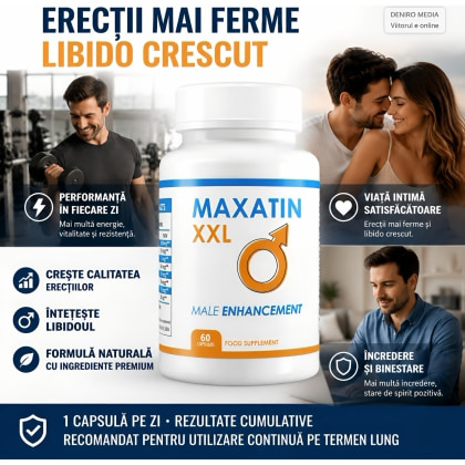 Capsule Maxatin XXL pentru Erecții Mai Puternice 60buc