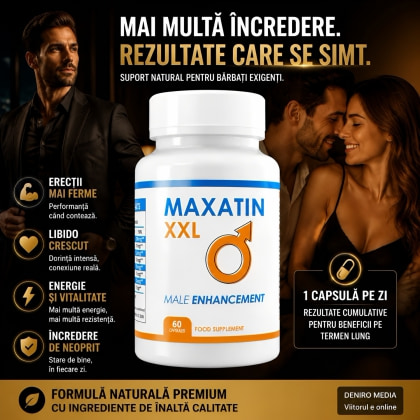 Capsule Maxatin XXL pentru Erecții Mai Puternice 60buc