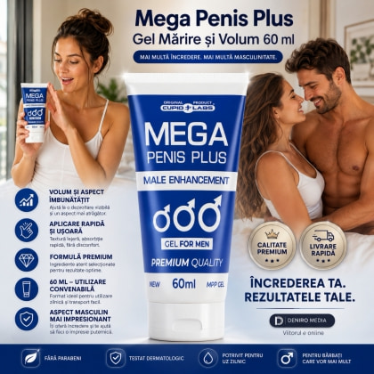 Gel Mărirea Penisului Mega Penis Plus cu Tribulus 60ml