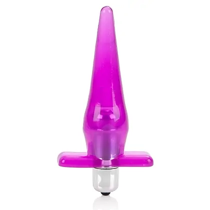 Mini Plug Anal CalExotics — Compact, 2 Moduri Vibrații Roz