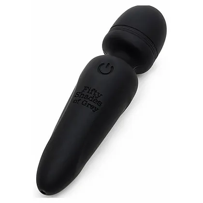 Mini Wand Fifty Shades Of Grey — 20 Moduri, Reîncărcabil Negru