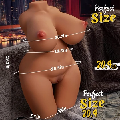 Mistress Basilia Torso Masturbator 3 Orificii Impermeabil