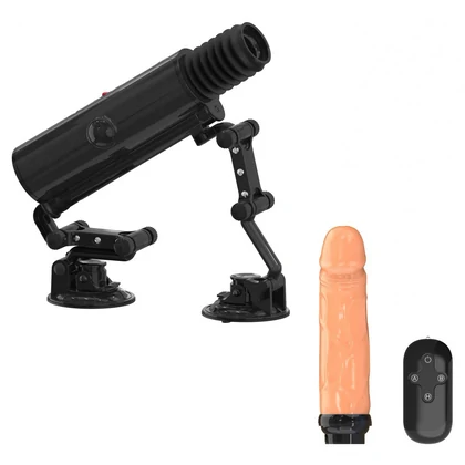 Mașină de Sex Mistress cu Telecomandă și Ventuză Negru
