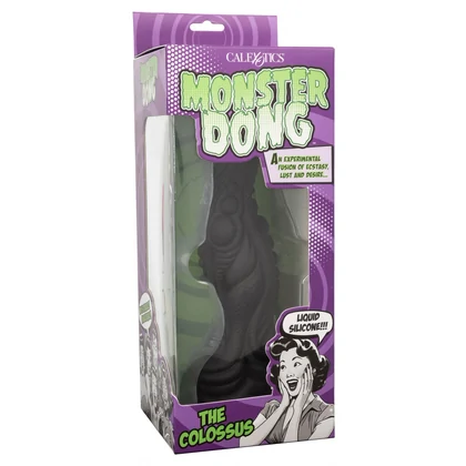 Monster Colossus 24.75 cm – Negru, Ventuză Puternică