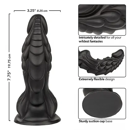 Monster Dong The Martian – 19,75 cm, Negru, silicon Premium