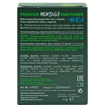 Moringa Power Man Caps 60capsule