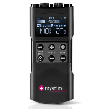 Mystim Tension Lover 2, EStim Reîncărcabil cu 2 Canale Negru