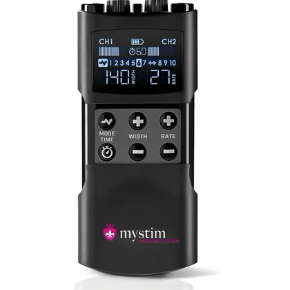 Mystim Tension Lover 2, EStim Reîncărcabil cu 2 Canale Negru