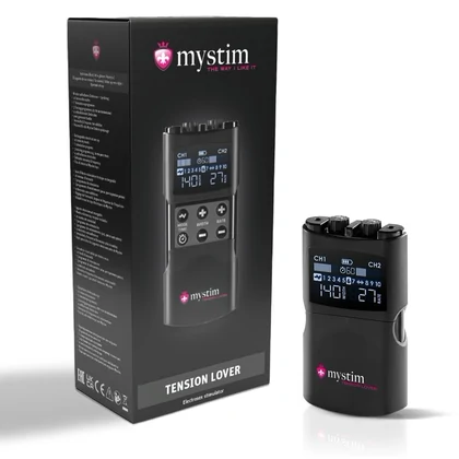 Mystim Tension Lover 2, EStim Reîncărcabil cu 2 Canale Negru