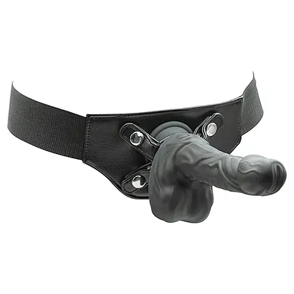 Naked Addiction 23 cm, Vibrator Rotativ și De împingere Negru