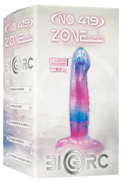 Dildo 21.6 cm – Silicon Lichid cu Ventuză Puternică Multicolor