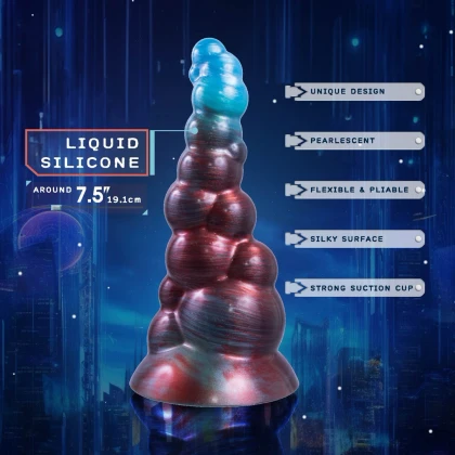 NMC Monster 19 cm – Dildo Din silicon cu Ventuză Multicolor