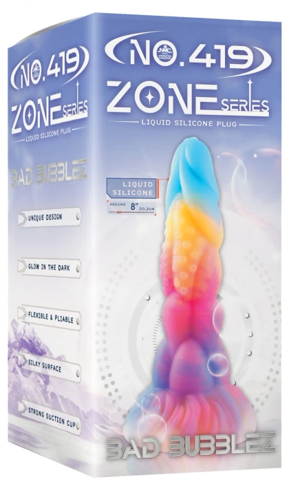NMC Monster 20,3 cm — Dildo Silicon Fosforescent Multicolor