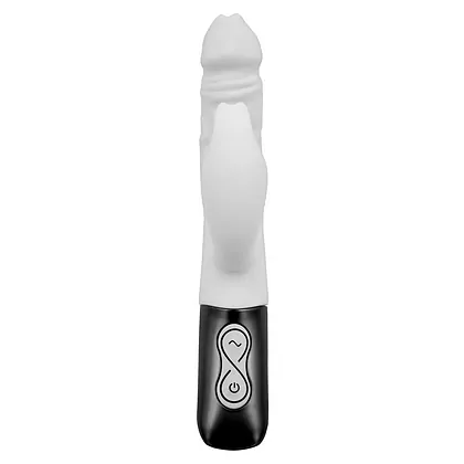 NMC Titanz 7 — Vibrator Din silicon, 10 Vibrații +10 Rotații Alb