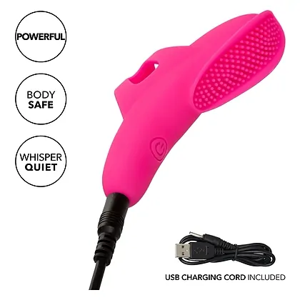 Nubby Vibe Roz – Stimulator Deget 10 Moduri, Reîncărcabil