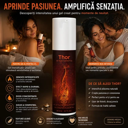 Nuei THOR - Gel Intensificator cu Efect De încălzire, 50 ml